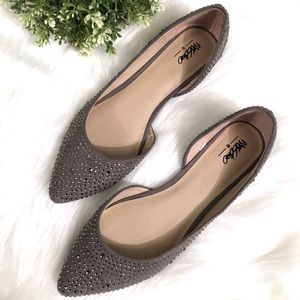 Mossimo Sparkly Grey Flats